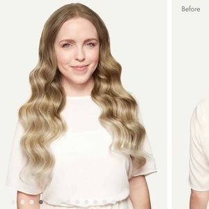 20” Natural Blonde Balayage Halo Hair Extensions